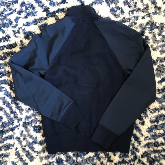 Mix texture jacket - Blue - Picture 2 of 4